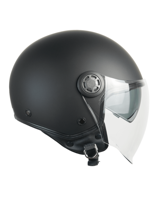 Casco demi jet SKA-P 1SH ZED MONO Nero Opaco